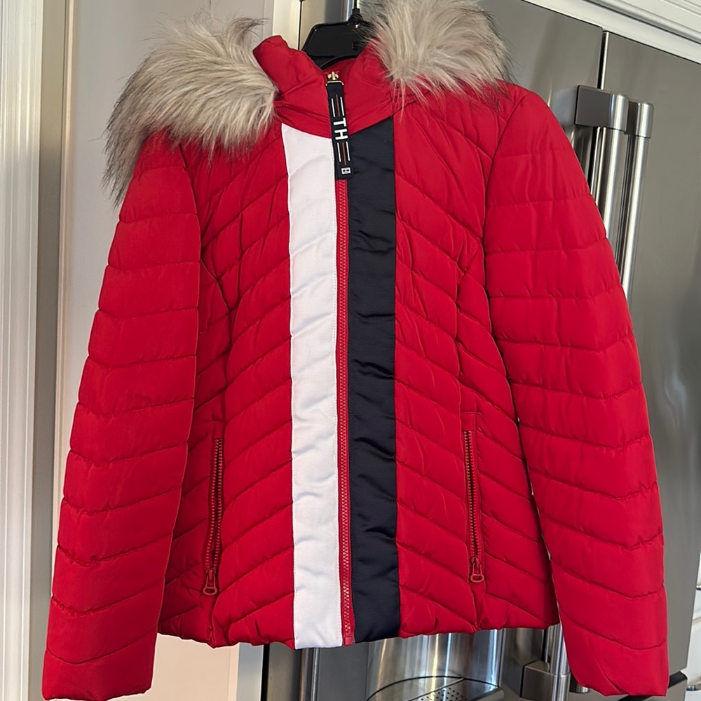 Red Tommy Hilfiger Winter Coat